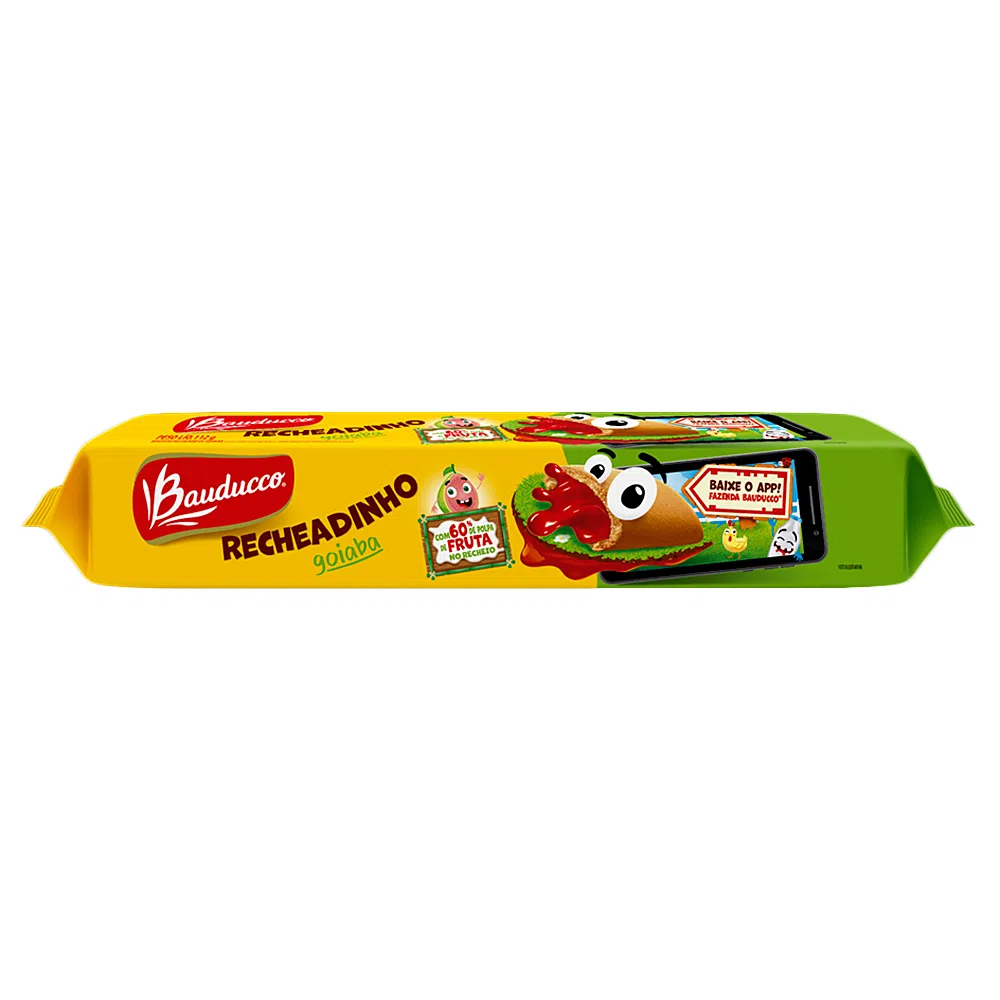 Biscoito Bauducco Recheadinho Goiabinha 112G